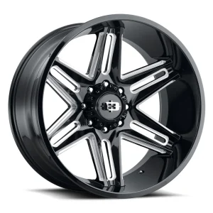 Vision Wheel Off-Road – 363 RAZOR – Black – 20″x10″ -25mm – Summer Wheels – 363-20085GBMS-25